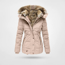 Women's Long Insulated Hooded Jacket | Jasmin in Black - Juana Fashion