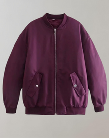 Women's Zip Front Bomber Jacket — View 8