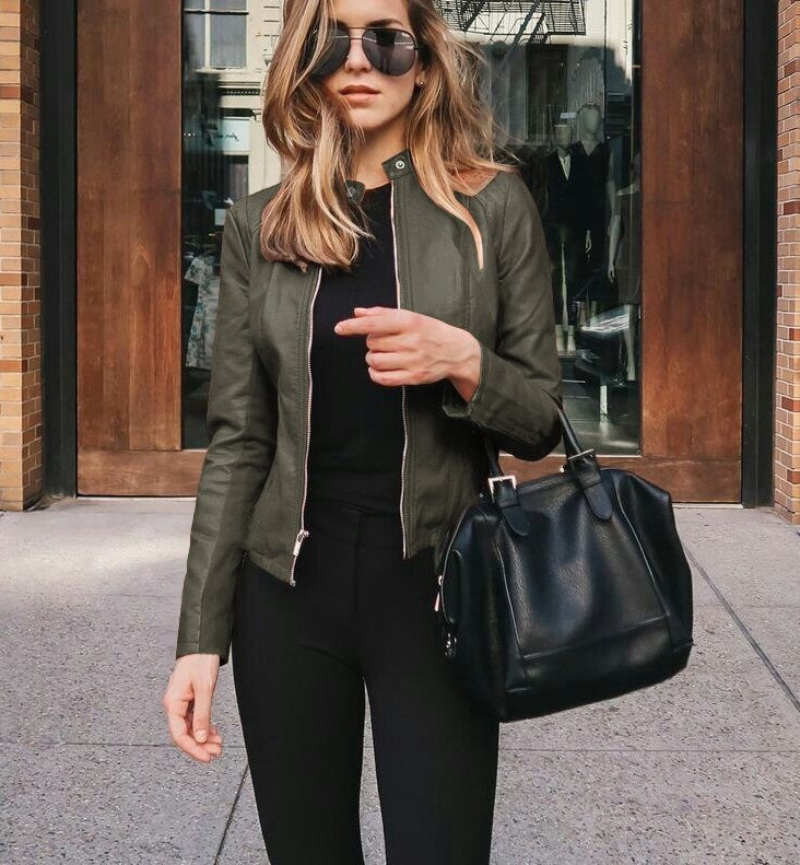Women's Leather Look Jacket — View 2