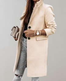 Women's Long Sleeve Coat — View 1