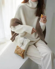 Women's Turtleneck Sweater — View 7