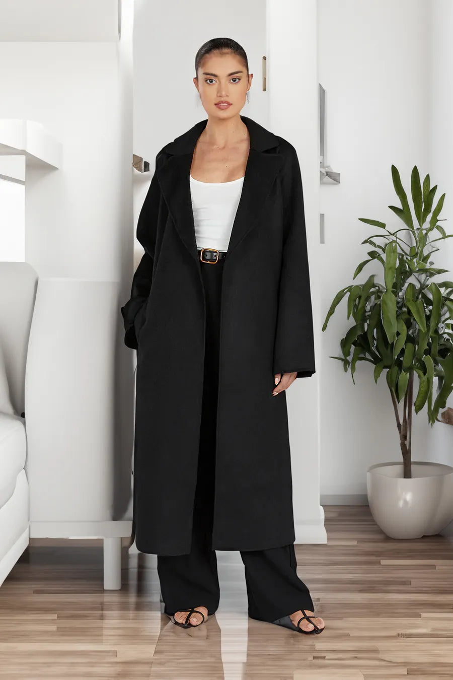 Women's Oversized Longline Trench Coat — View 10