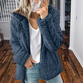 Women's Zip Front Hooded Vest — View 9