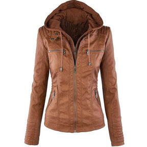Women's Faux Leather Jacket — View 5