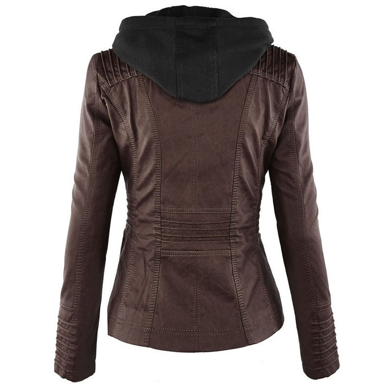 Women's Faux Leather Jacket — View 1