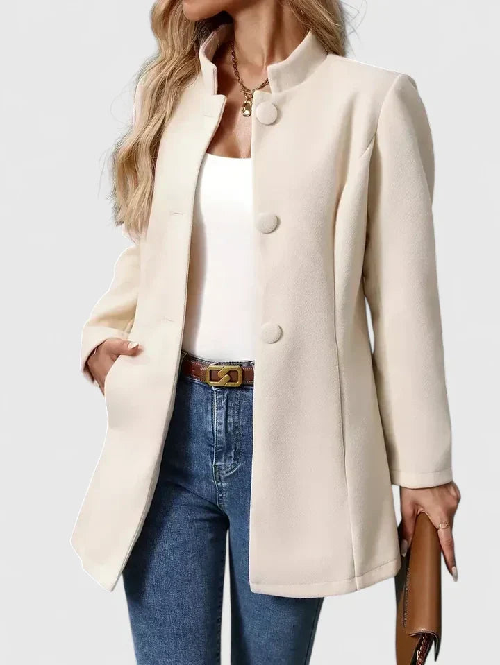 Women's Dressy Jacket | Carmelyssa in Cream - Juana Fashion