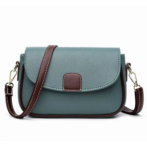 Women's Pebbled Faux Leather Crossbody Bag in Green by Juana Fashion