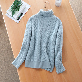 Women's Cashmere Turtleneck Sweater — View 14