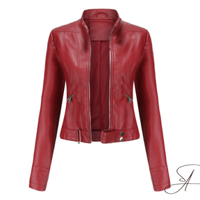 Women's Faux Leather Jacket — View 5