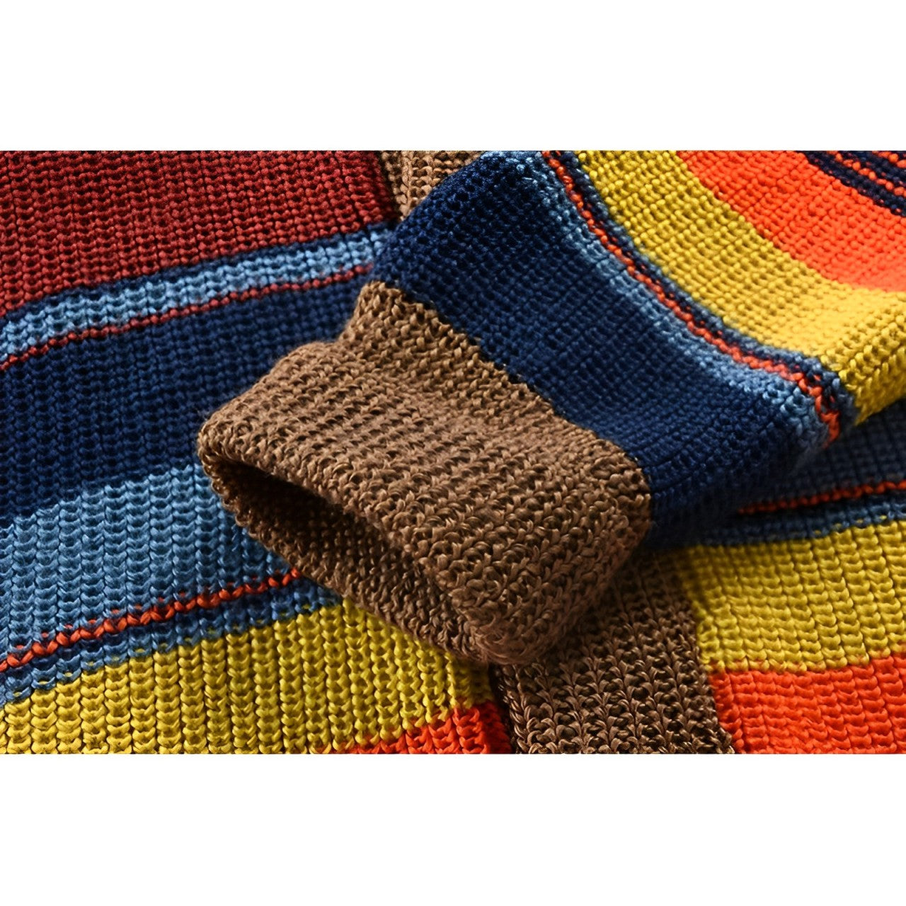 Women's Colorblock Turtleneck Sweater — View 5