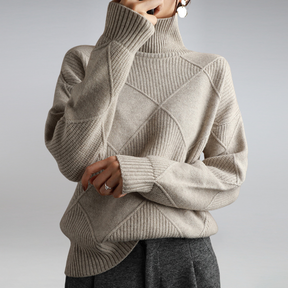 Women's Cashmere Turtleneck Sweater — View 6