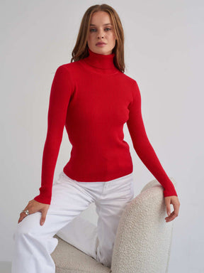 Women's Turtleneck Sweater — View 5