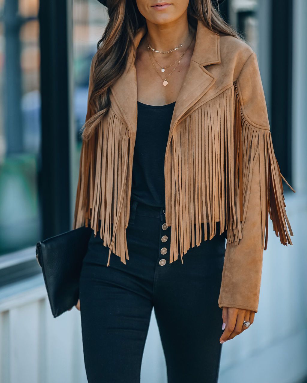 Women's Suede Look Jacket — View 3