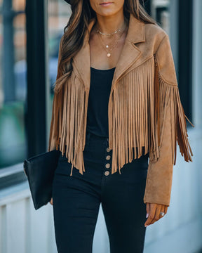 Women's Suede Look Jacket — View 3