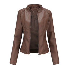 Women's Leather Look Jacket — View 3