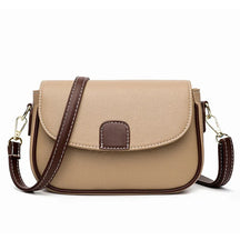 Women's Pebbled Faux Leather Crossbody Bag in Khaki by Juana Fashion