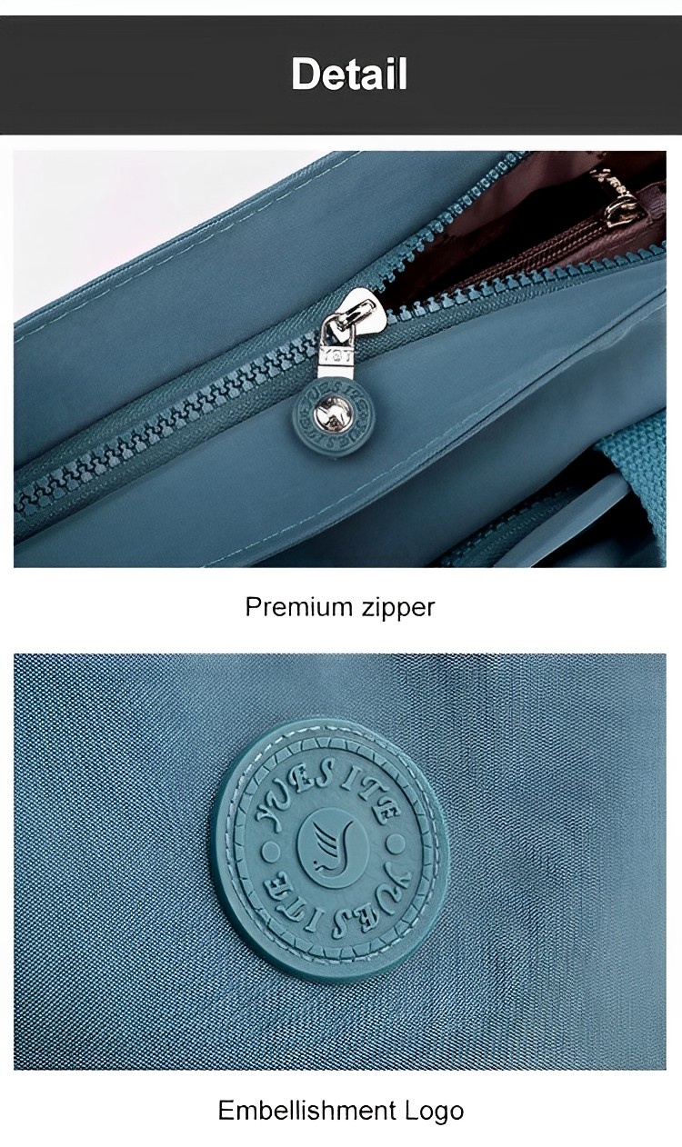 Women's Seven Compartment Shoulder Tote Bag by Juana Fashion