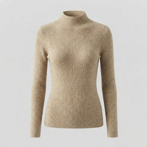 Women's Fitted Ribbed Textured Turtleneck Sweater — View 13