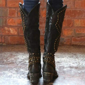 Women's Studded Knee High Boots — View 3