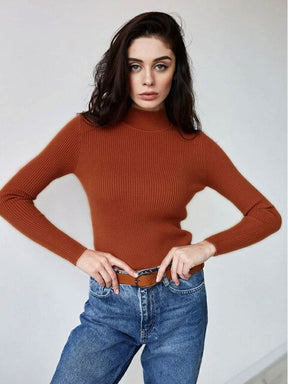 Women's Turtleneck Sweater — View 8