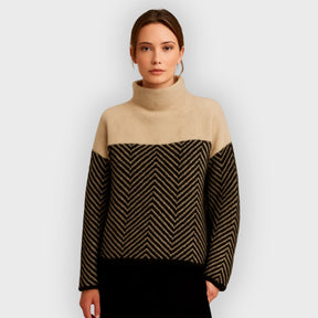 Women's Ribbed Turtleneck Sweater — View 1