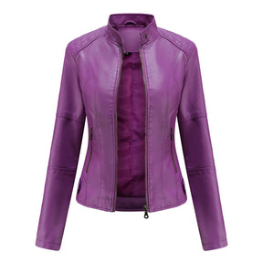 Women's Leather Look Jacket — View 6