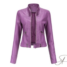 Women's Faux Leather Jacket — View 6