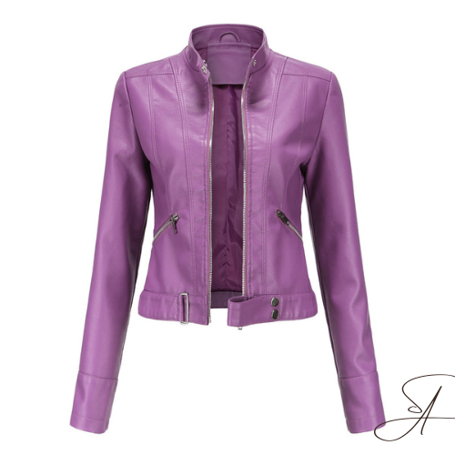 Women's Faux Leather Jacket — View 6