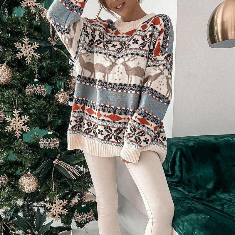 Women's Holiday Turtleneck Sweater — View 4