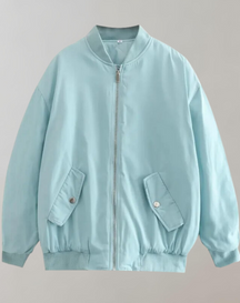 Women's Zip Front Bomber Jacket — View 4