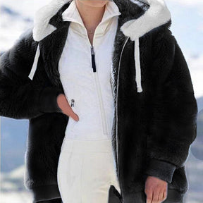 Women's Hooded Teddy Jacket — View 6