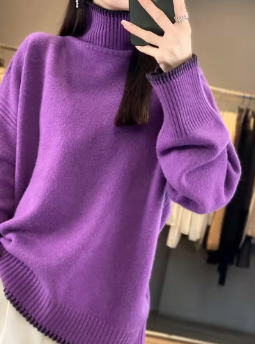 Women's Turtleneck Sweater — View 6