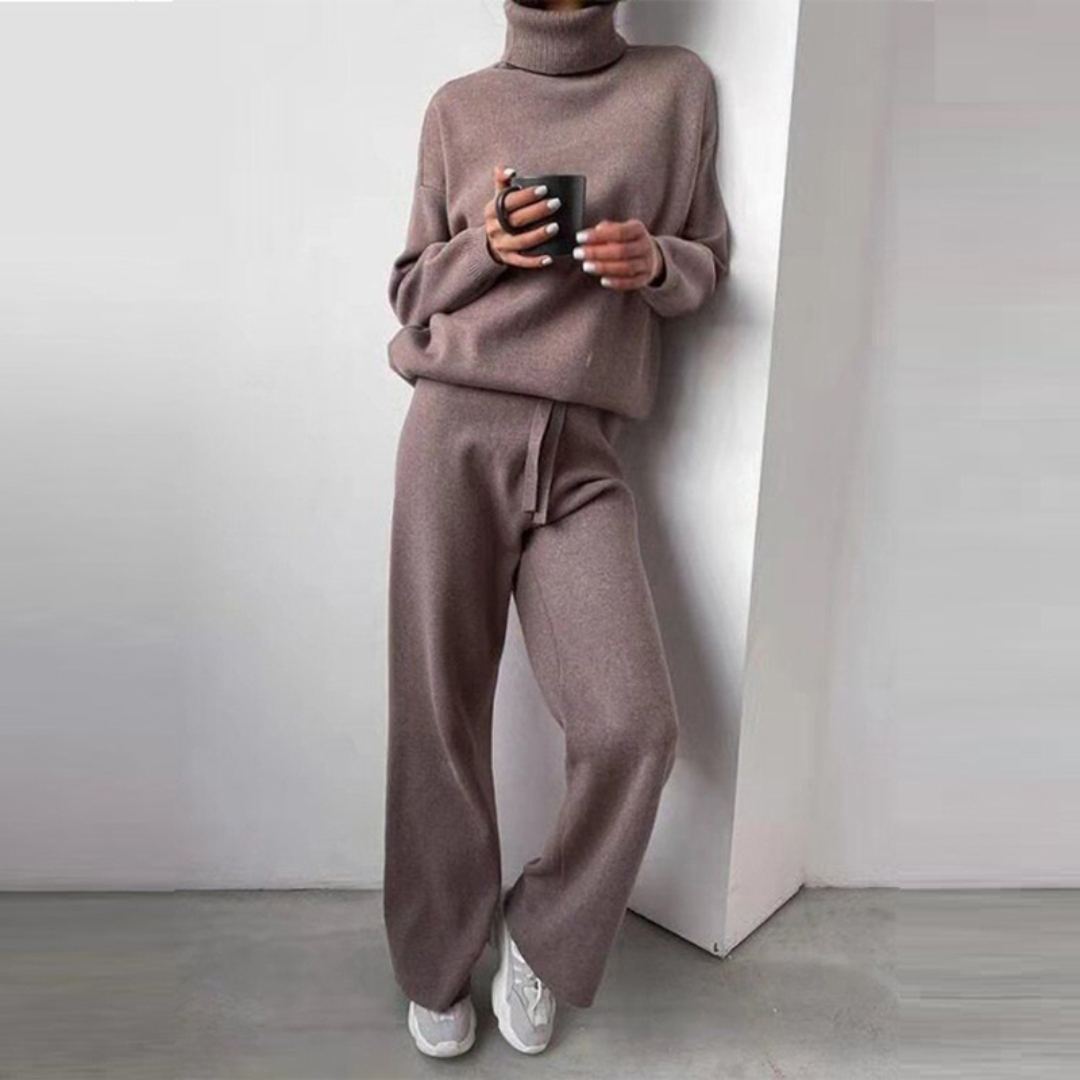 Women's Two Piece Longline Knit Set — View 3