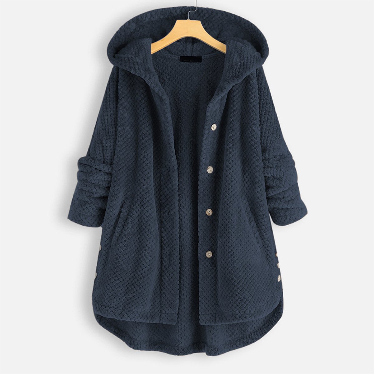 Women's Hooded Reversible Fleece Jacket — View 5