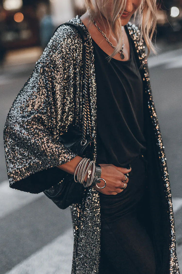 Women's Sequin Detail Cardigan — View 2