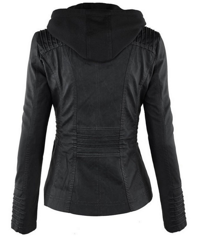Women's Faux Leather Jacket — View 2