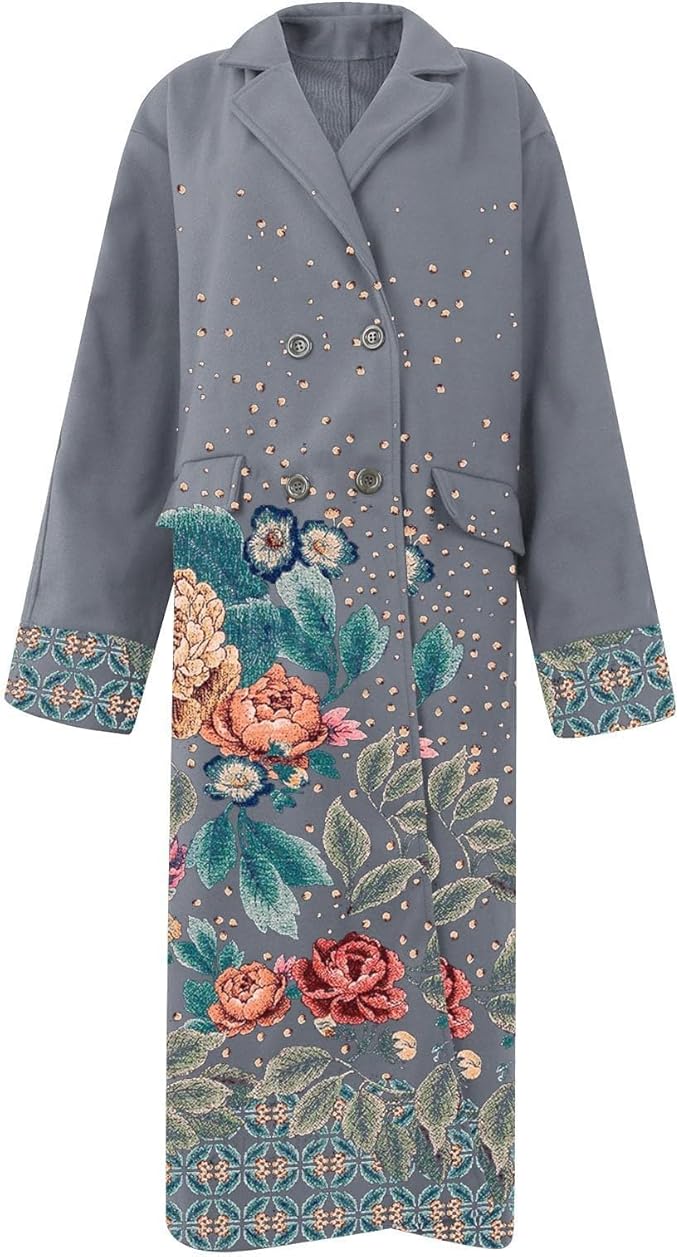 Women's Floral Coat — View 2