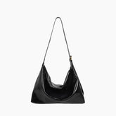 Women's Faux Leather Hobo Shoulder Bag in Black by Juana Fashion
