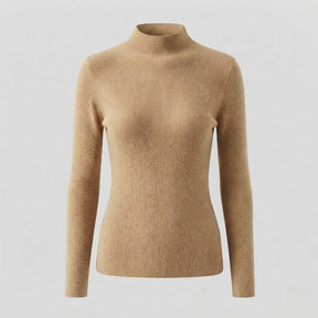 Women's Fitted Ribbed Textured Turtleneck Sweater — View 11