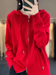 Women's Hooded Cardigan — View 7