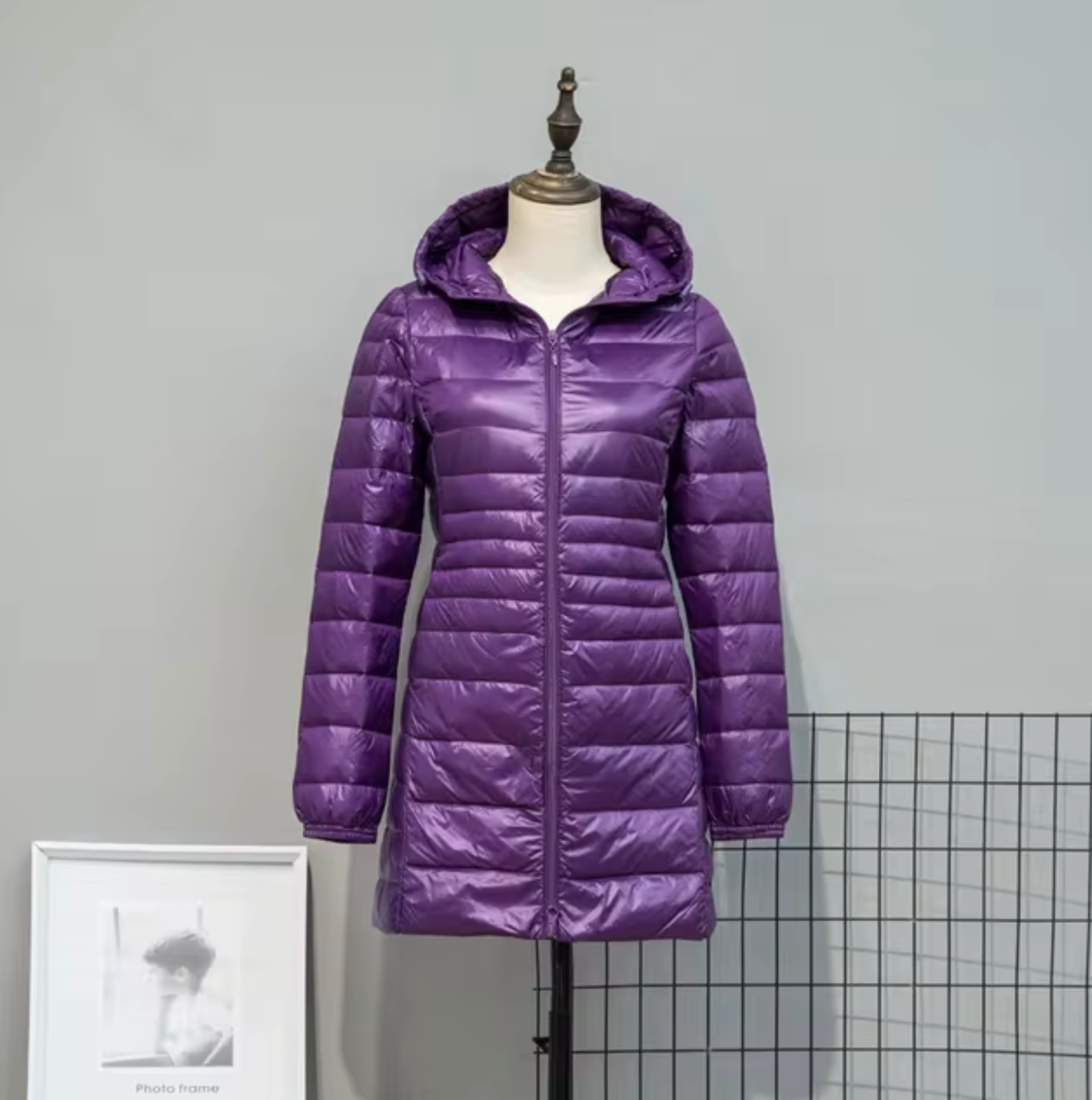 Women's Hooded Puffer Coat — View 7