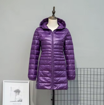 Women's Hooded Puffer Coat — View 7