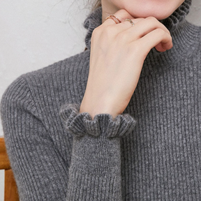 Women's Turtleneck Sweater — View 7