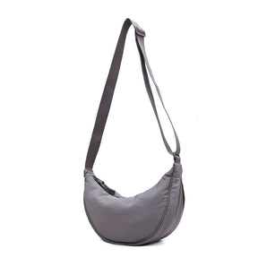 Women's Crescent Crossbody Bag in Gray by Juana Fashion