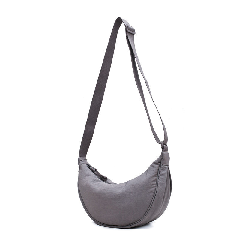 Women's Crescent Crossbody Bag in Gray by Juana Fashion
