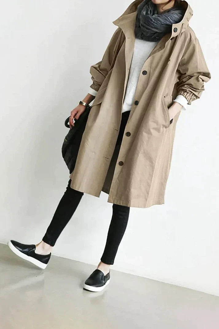 Women's Hooded Trench Coat — View 2