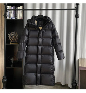 Women's Balloon Sleeve Thumbhole Hooded Puffer Jacket — View 4