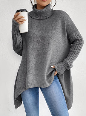 Women's Longline Turtleneck Sweater — View 5