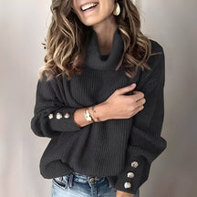 Women's Turtleneck Sweater — View 8