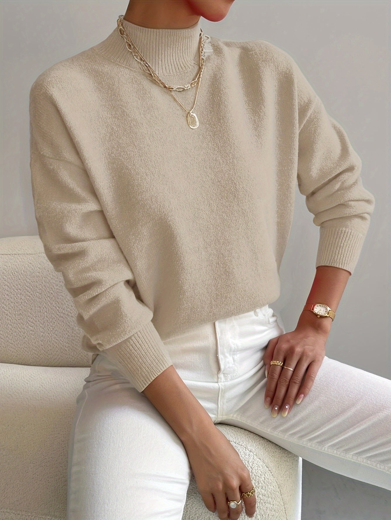 Women's Turtleneck Sweater — View 16
